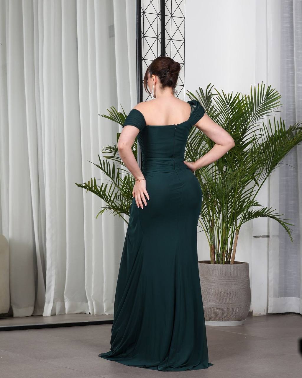 Timeless Elegance One-Shoulder Ruched Evening Gown