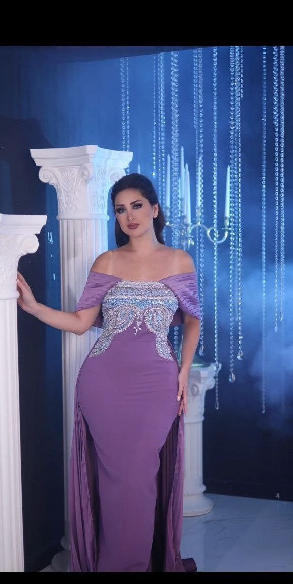 Royal Embellished Off-Shoulder Gown with Intricate Beading (📹)