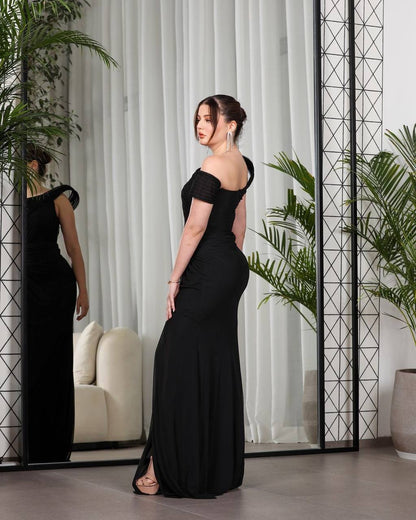 Timeless Elegance One-Shoulder Ruched Evening Gown